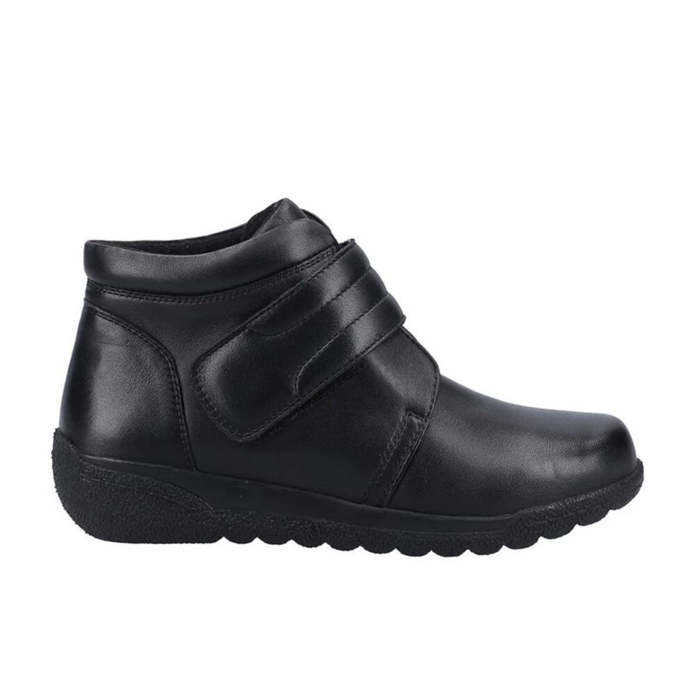 Fleet & Foster Womens/Ladies Shetland Leather Ankle Boots / Black - Picture 3 of 4